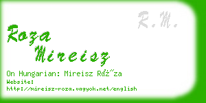 roza mireisz business card